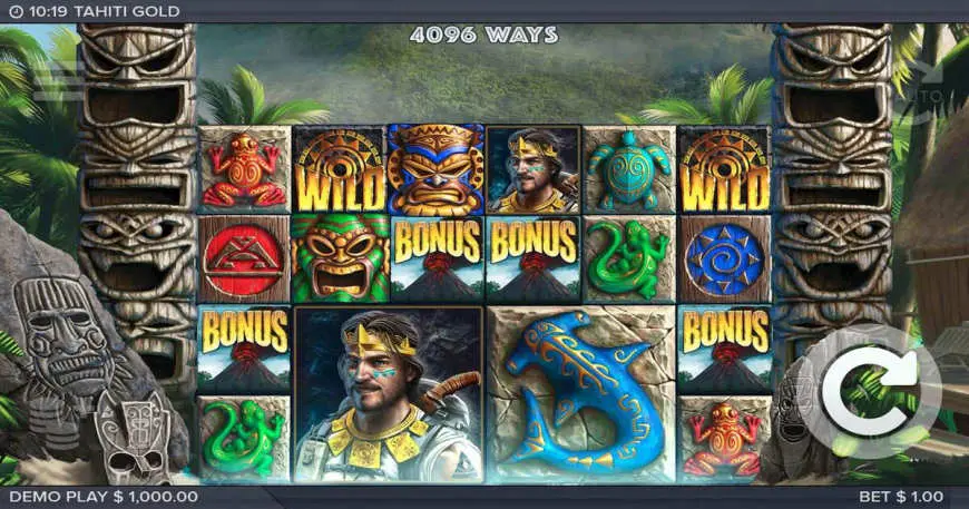 Tahiti Gold slot gameplay screenshot