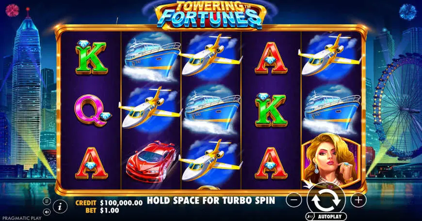 Towering Fortunes slot gameplay screenshot