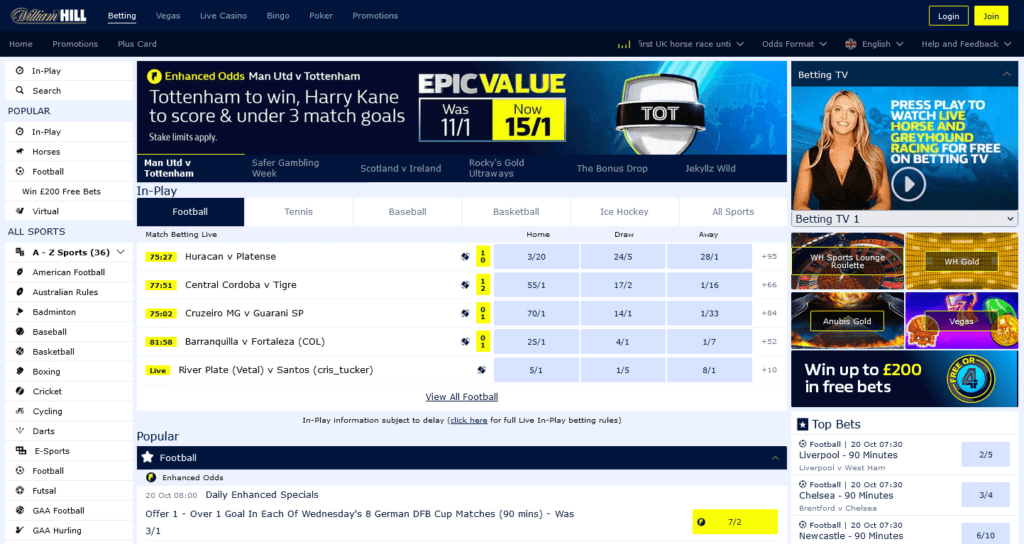 william hill homepage