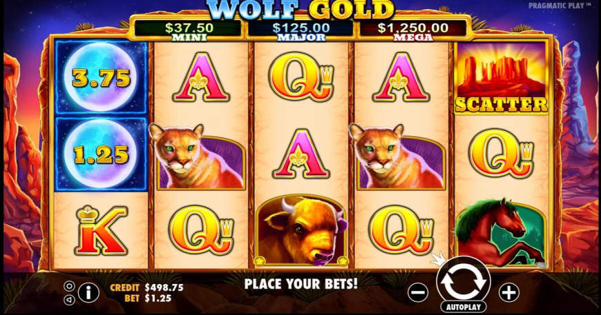 Wolf Gold slot gameplay
