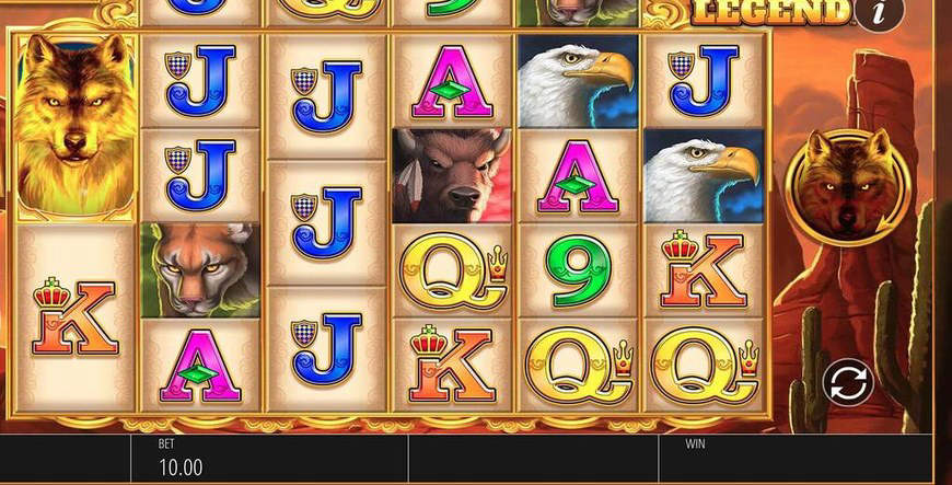 Wolf Legend Megaways slot gameplay