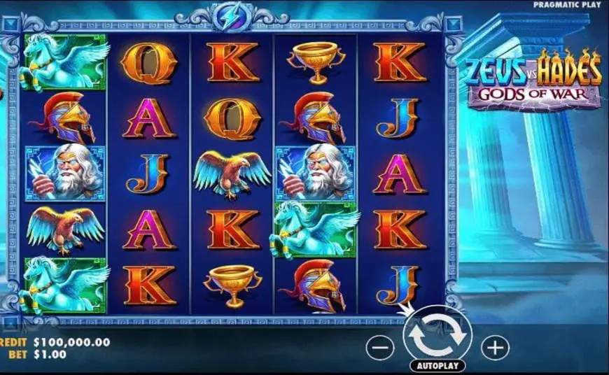 Zeus vs Hades – Gods of War slot gameplay screenshot